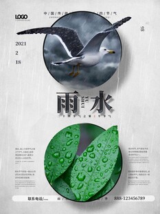 雨水海报