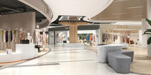 现代时尚室内展厅空间