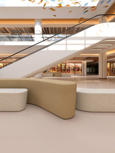 现代商场内的特色休息区