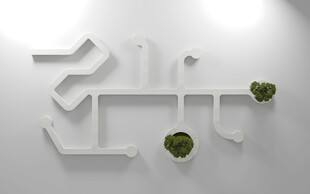 简约立体墙饰绿植装饰