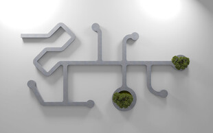 创意墙面绿植装饰摆件