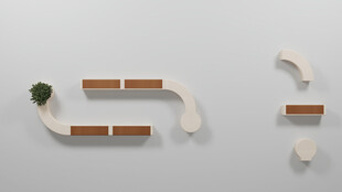 创意木质陶瓷组合摆件