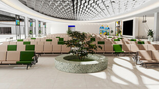 现代室内绿植休闲空间设计