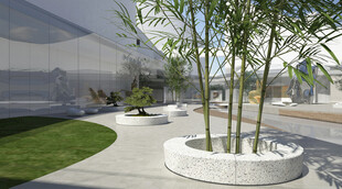 现代庭院景观设计一角