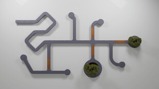 迷宫轨道上的小球装置