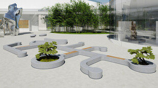 现代庭院景观设计效果图