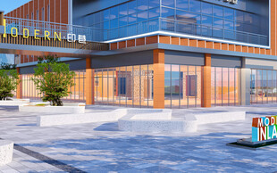 现代风格商业建筑外观