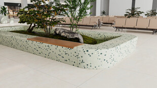 现代风格户外绿植景观区