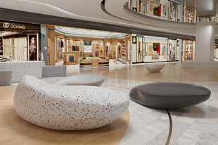 现代风格图书馆舒适阅读区