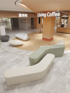 时尚简约的室内休息区