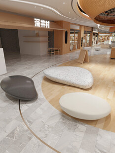 现代室内独特造型休息区