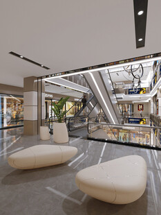 现代时尚室内公共休息空间