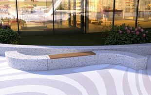 户外现代风景观休憩区域