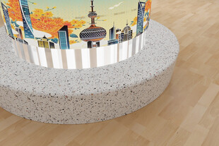 圆形展示台装饰精美摆件