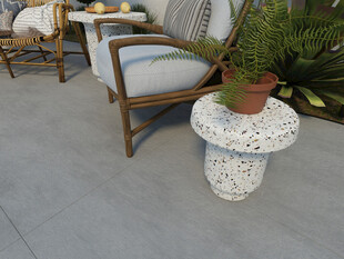 户外休闲桌椅绿植小景