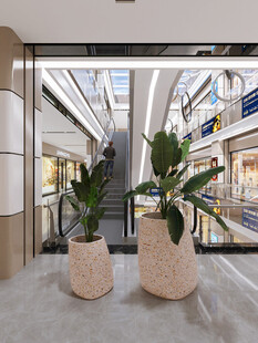 商场内景绿植装饰