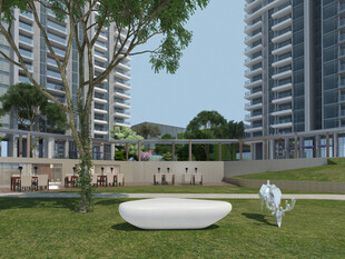 现代小区户外休闲景观