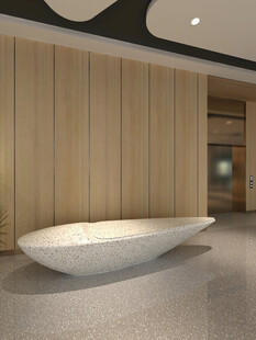 现代风格大厅中的独特坐具