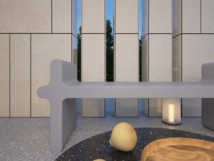 室内简约休闲小角落场景