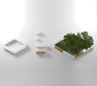 现代简约绿植景观摆件