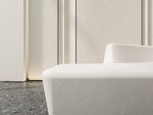 简约现代白色沙发室内一角