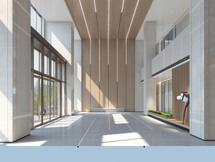 现代宽敞大厅室内效果图