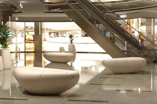 现代室内优雅公共休息空间