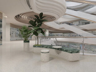 现代简约风室内绿植空间