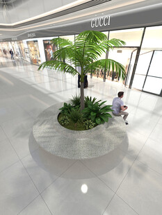 商场中庭绿植景观