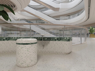 现代艺术风的室内景观设计