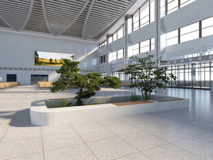 现代简约风格室内景观空间