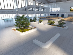 现代室内绿植景观空间