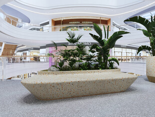 商场内的绿植景观装饰