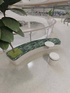 现代简约风格户外景观座椅