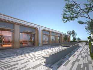 现代风格商业街外观设计