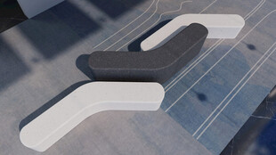 独特造型的黑白物件