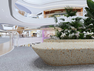 商场内精致的绿植装饰