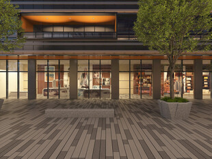 现代风格商业街外观