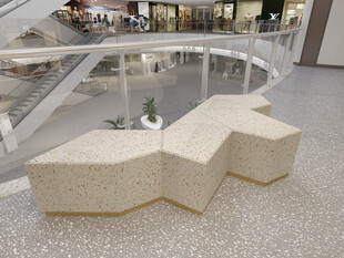 商场独特造型休闲座椅