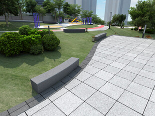 城市公园休闲步道景观