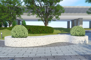 现代庭院景观设计一角