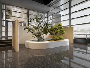 现代室内绿植景观布置