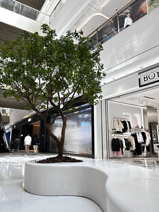 商场内的绿植装饰景观