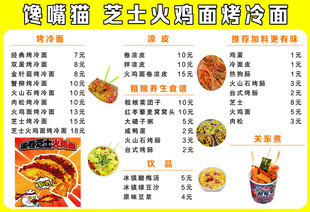 招牌面食菜单展示