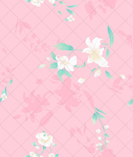 粉色花卉图案背景纹理