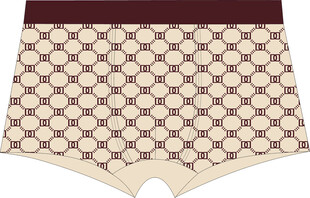 时尚几何图案男士平角内裤