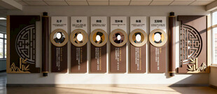 中式名人名言文化墙