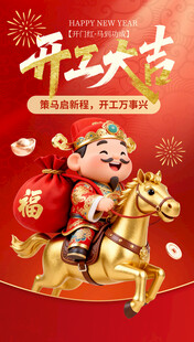 金童骑马迎新年