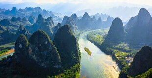 桂林山水美景俯瞰