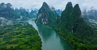 漓江山水美景俯瞰